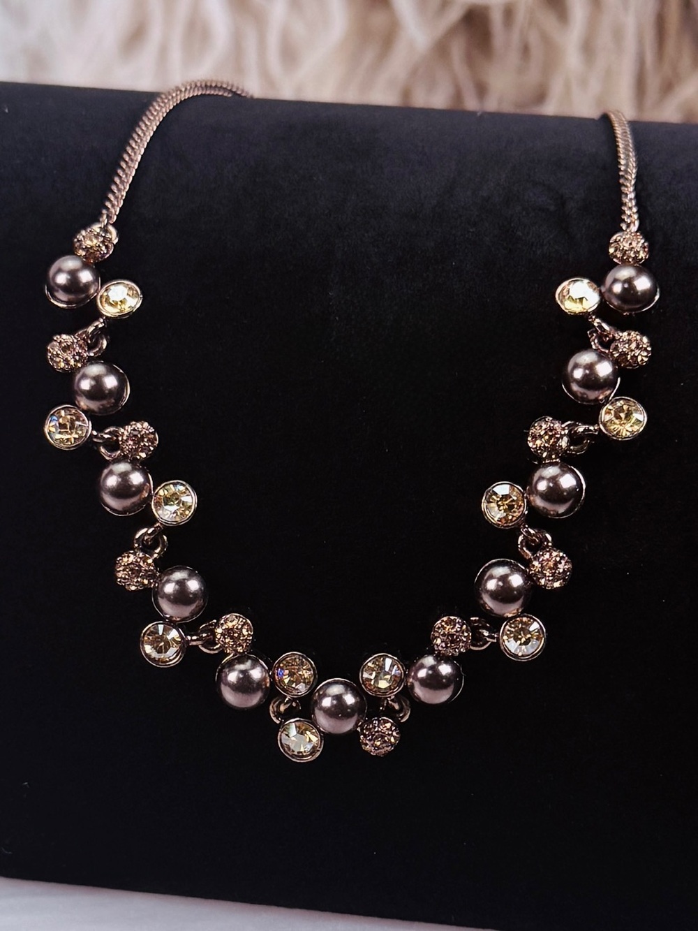 Beautiful vintage Givenchy bling costume necklace